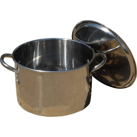 KING KOOKER Pot, Polished Stainless Steel, 20qt. KK20S